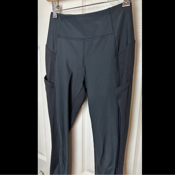 LULULEMON Sleet Sprinter Tights Leggings Pants Black Reflective Running Fleece - Picture 4 of 16